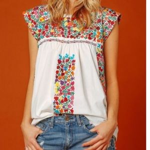 Beautiful Mexican Hand Embroidered Top
